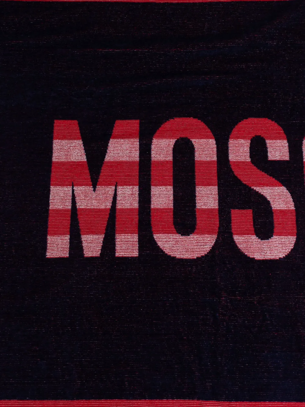 Moschino Logo-print Towel In Blau