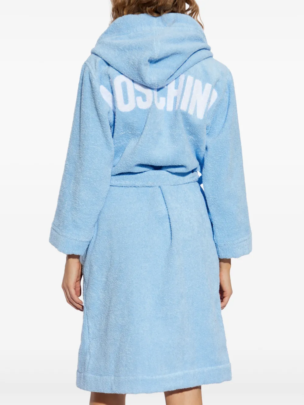 Moschino Badjas met logoprint Blauw