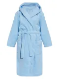 Moschino logo-print robe - Blue