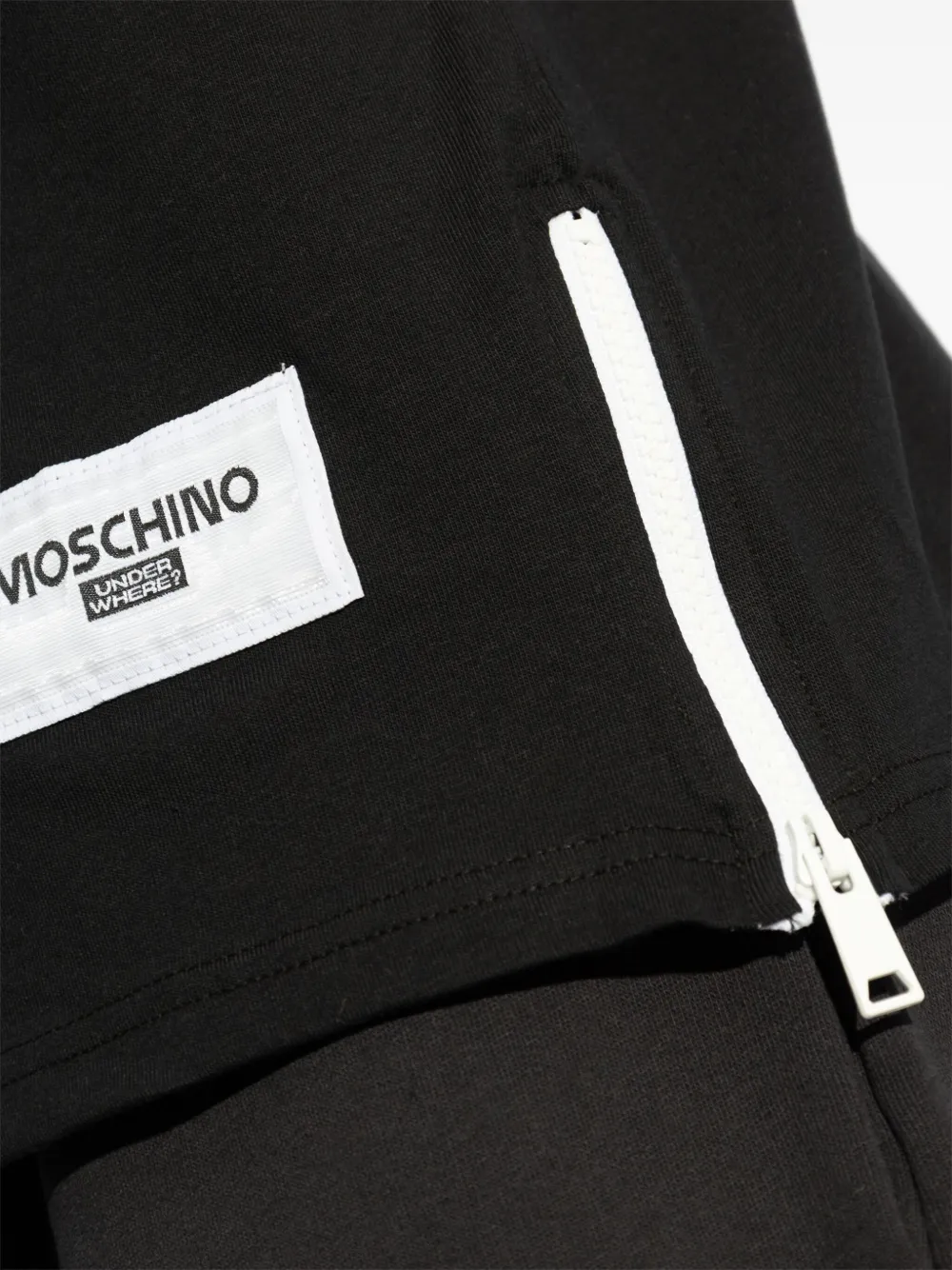 Moschino Tanktop met logo-applicatie Zwart