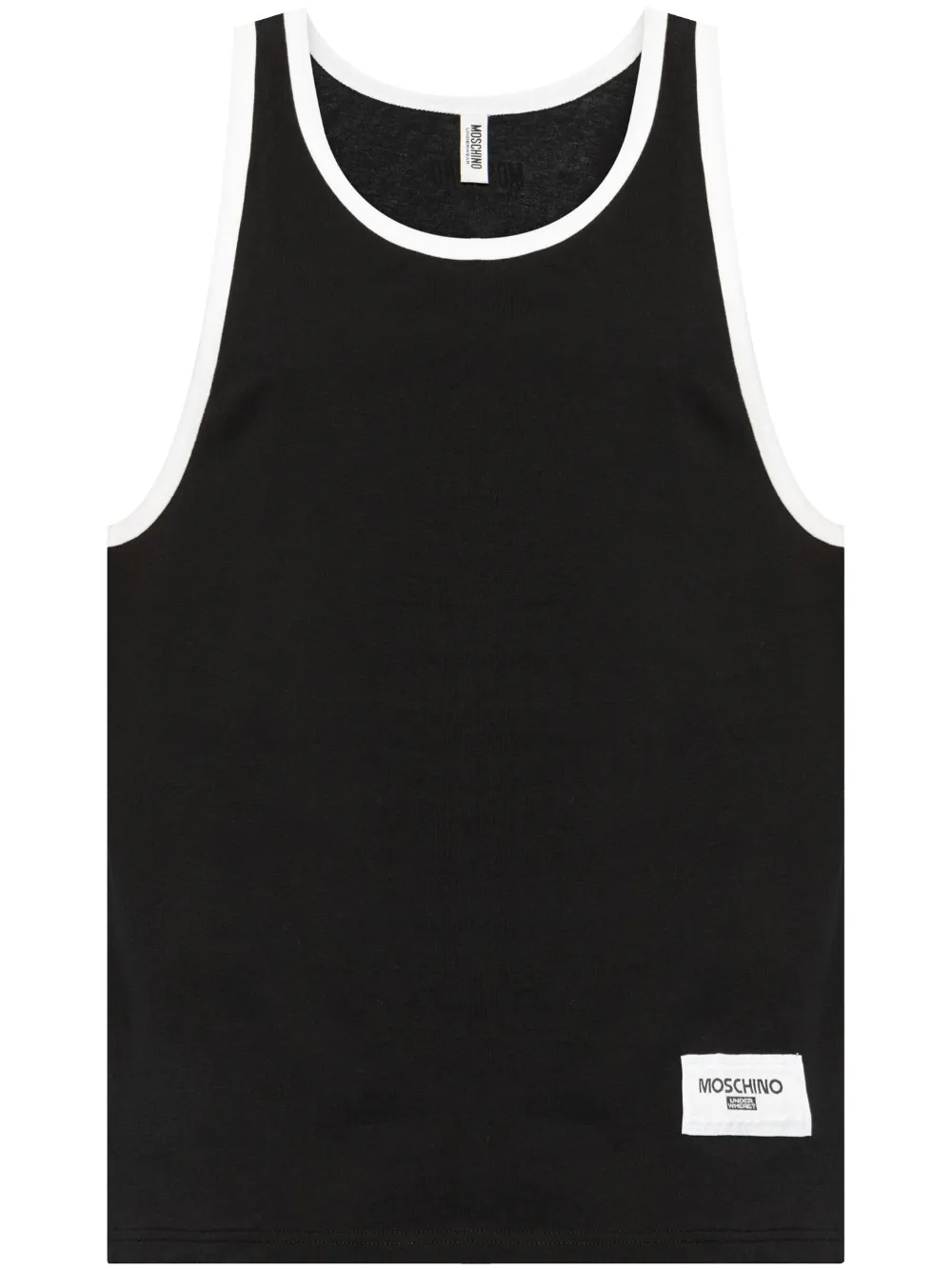 Moschino logo-appliqué tank top | Black | Image 1