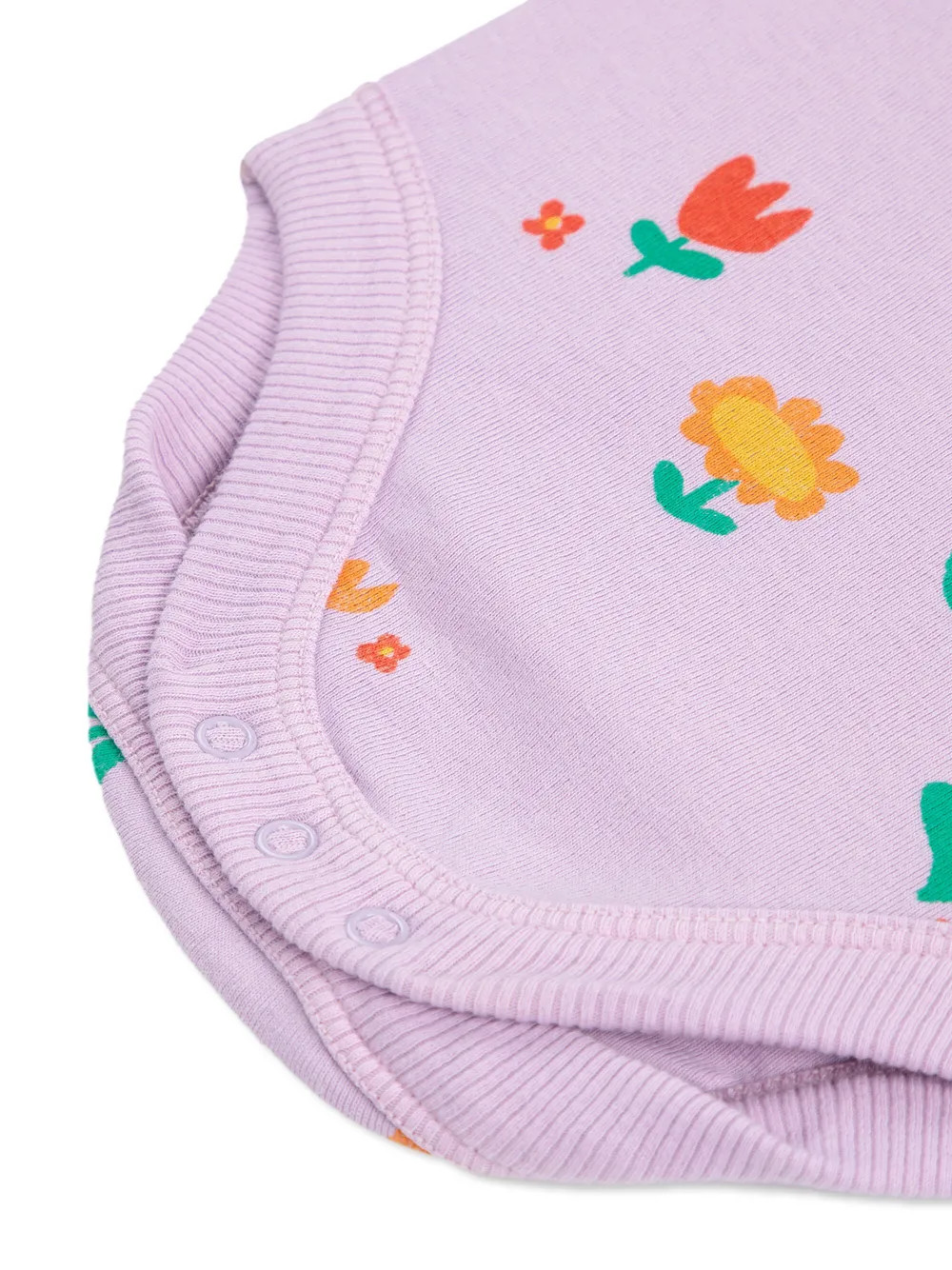 Bobo Choses Floral-print Body In Purple