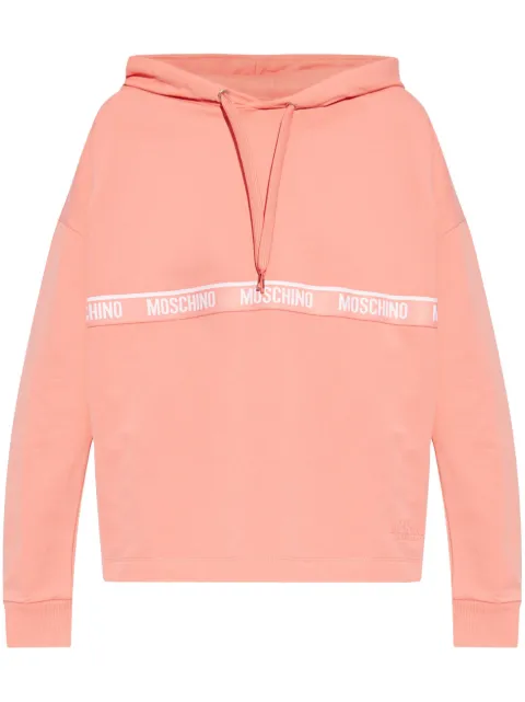 Moschino logo-embroidered hoodie 