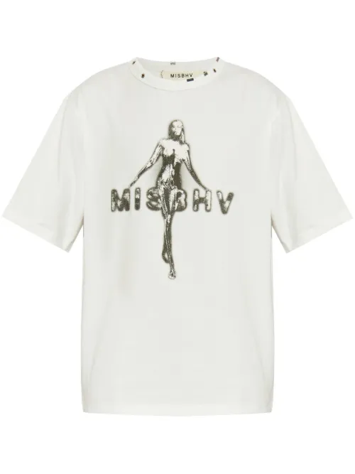 T-shirt ample à détail d'imprimé - MISBHV - Modalova