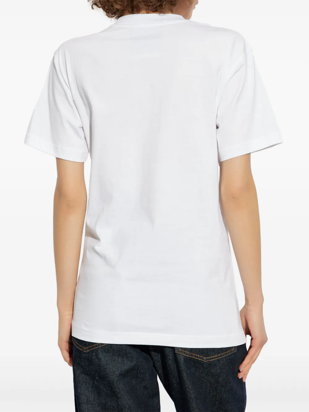 Moschino T-shirt met tekst Wit