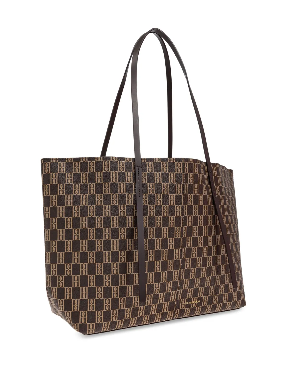 Shop By Malene Birger Abigail Monogram Tote Bag In Brown