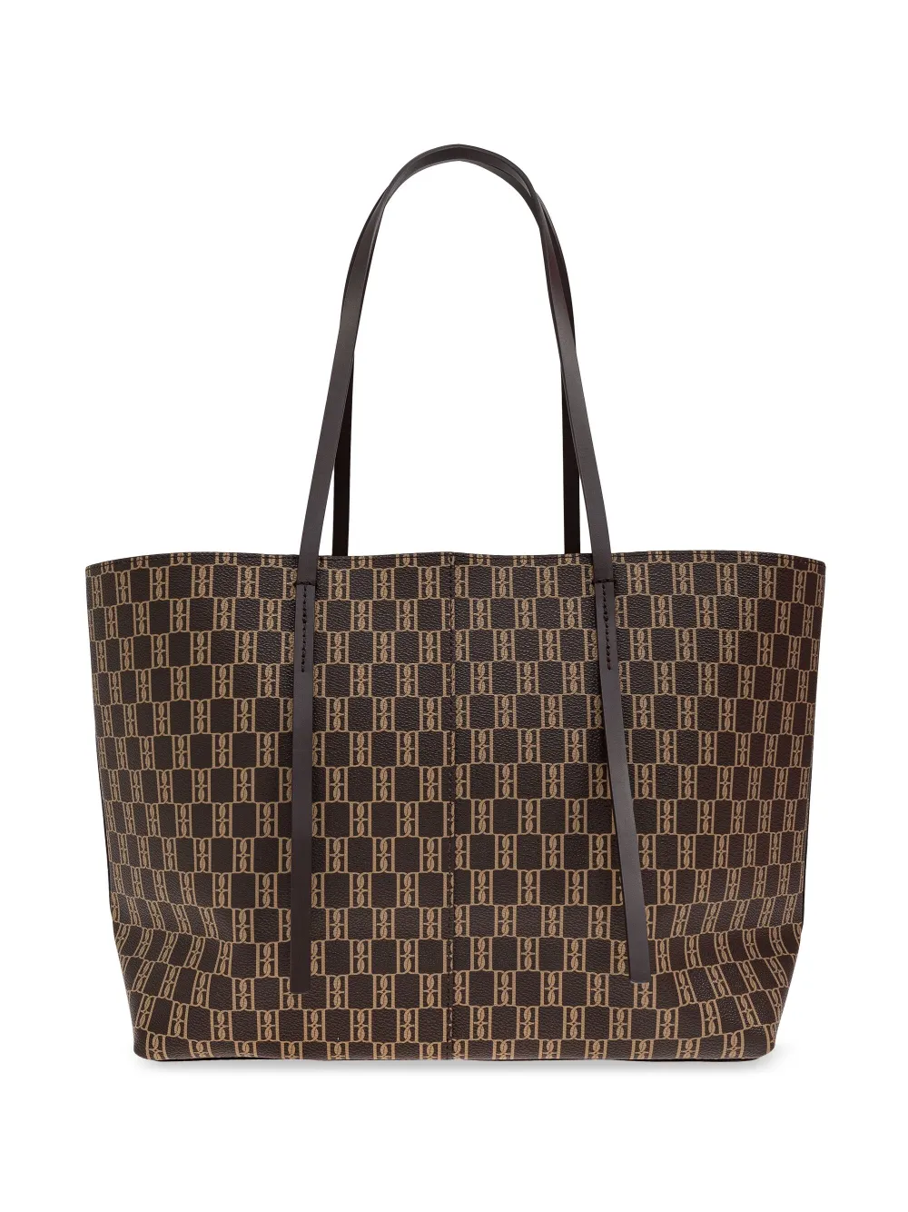 Shop By Malene Birger Abigail Monogram Tote Bag In Brown