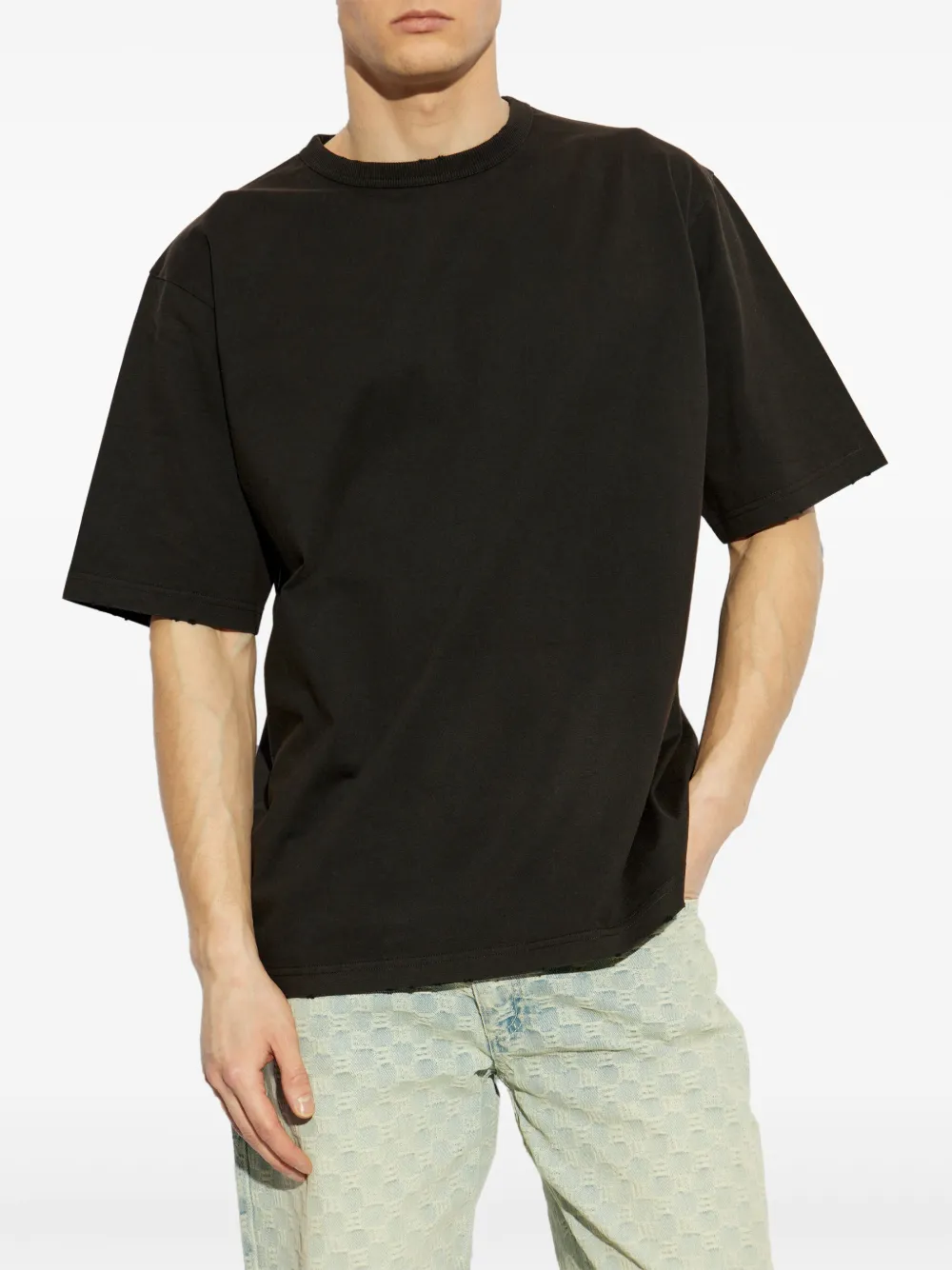Misbhv Cotton T-shirt In Black