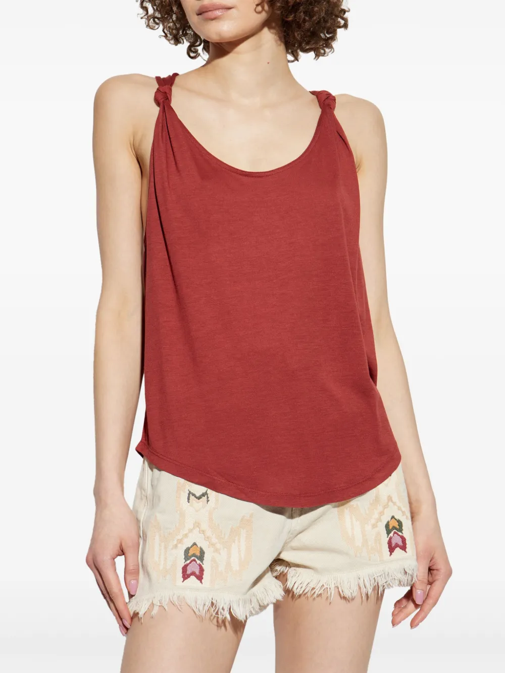 ISABEL MARANT Top met geknoopt detail Rood
