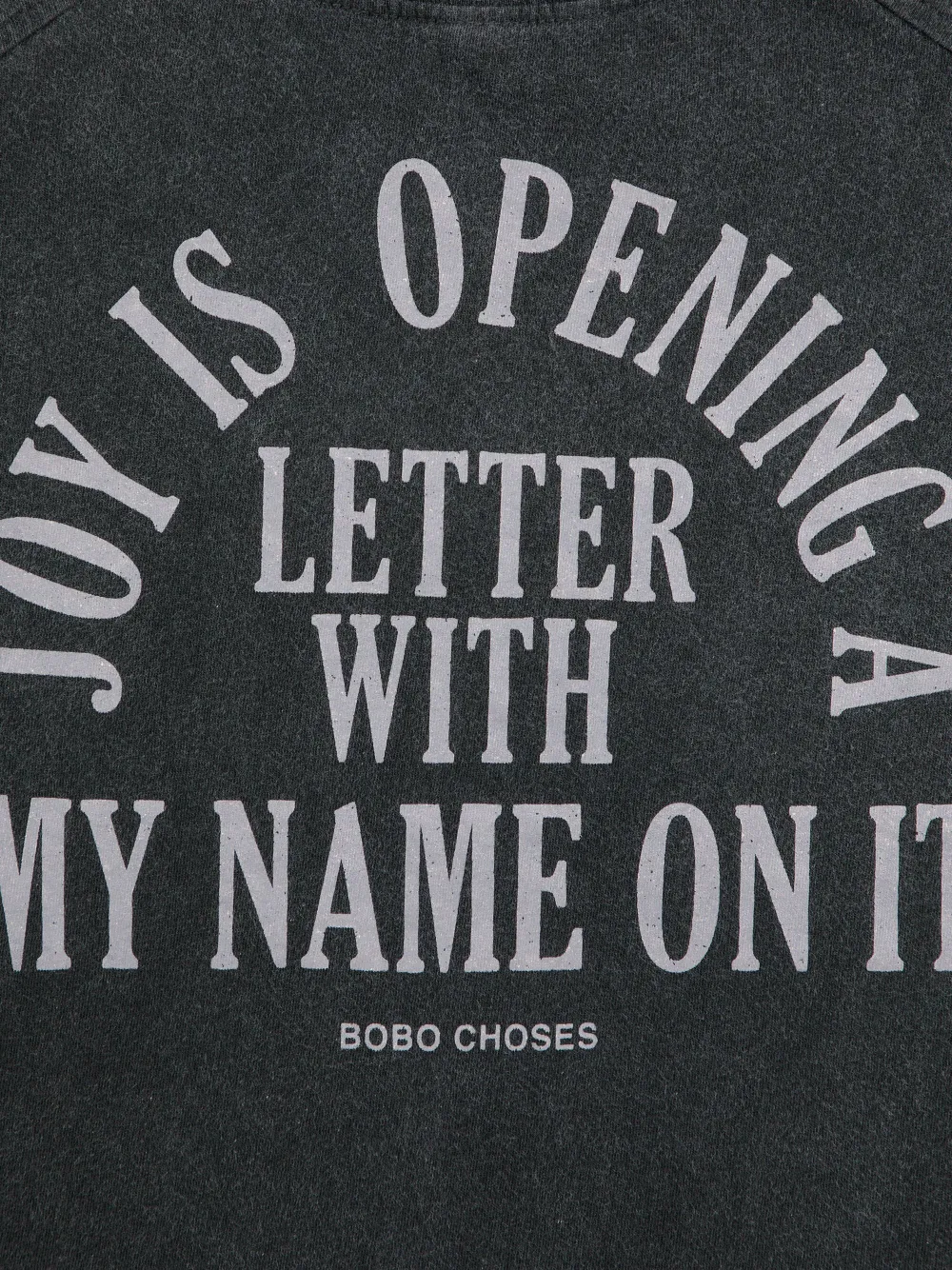 Bobo Choses T-shirt met tekst Zwart