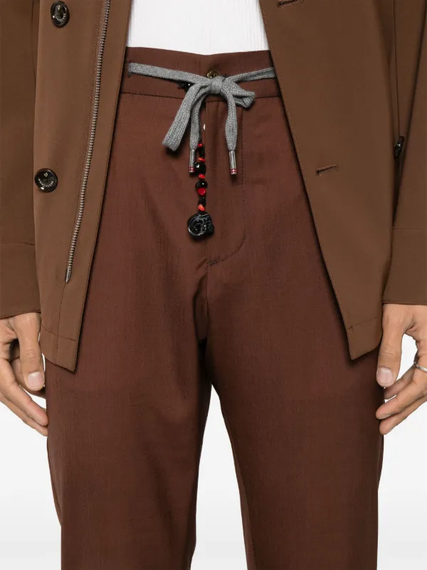 Marco Pescarolo コットンパンツ | ブラウン | FARFETCH JP