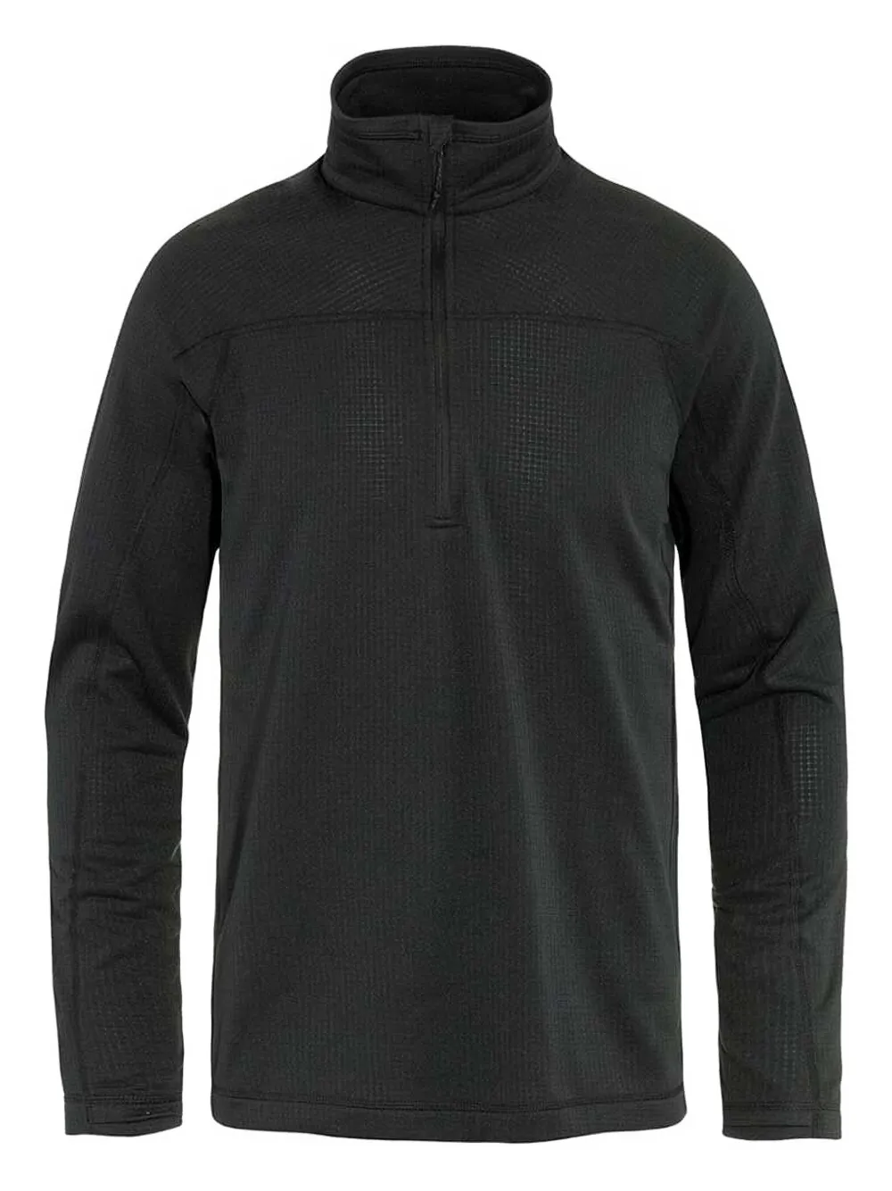 Fjällräven Abisko half-zip textured sweater - Nero