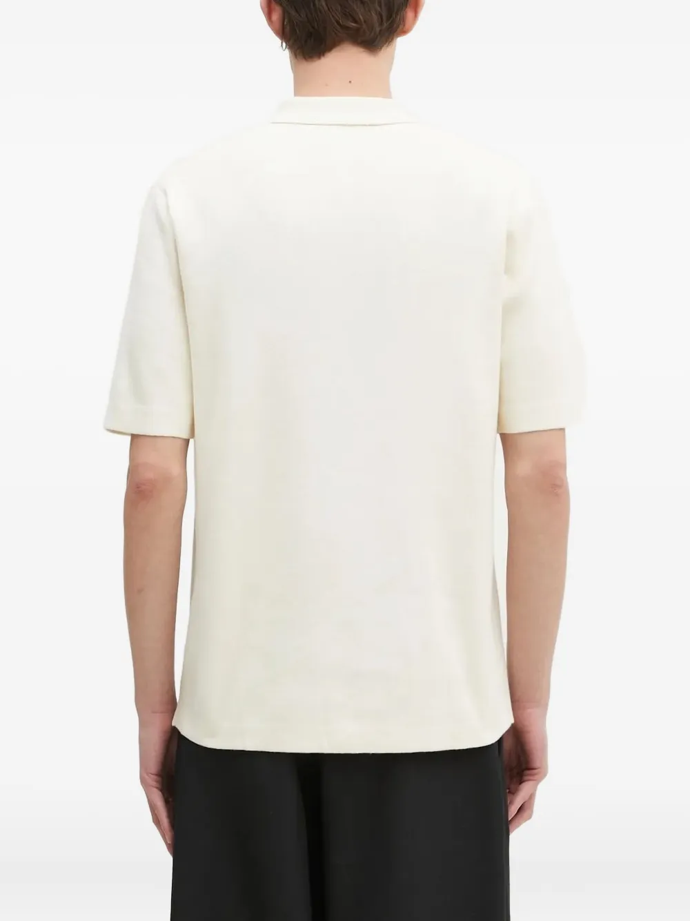 Fred Perry short-sleeve knit shirt Wit