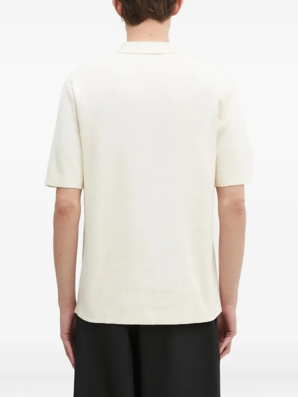 シャツ FRED PERRY [Sharp] Short Sleeve Cotton Knit Shirt 5JH356 Fred Perry short-sleeve Knit Shirt | White | FARFETCH