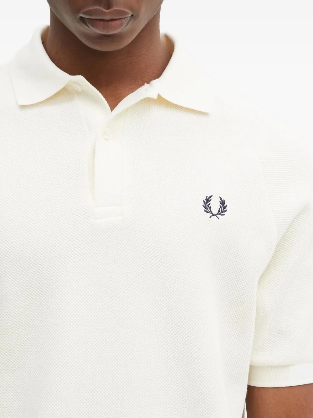 Fred Perry Logo-detail Polo Shirt In Blue