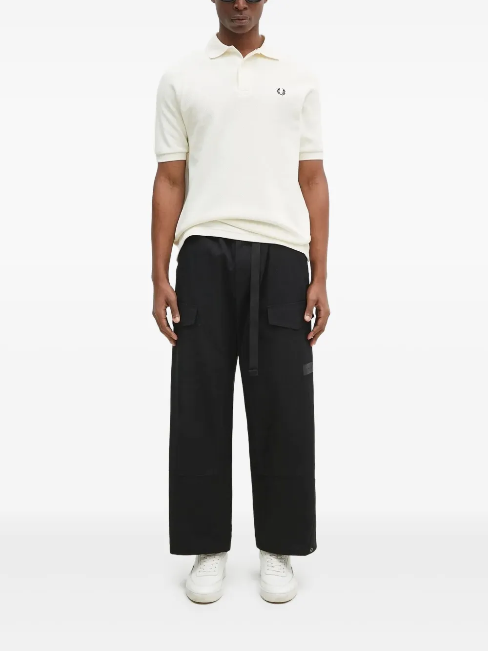 Fred Perry logo-detail polo shirt | White | Image 1