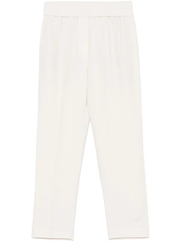 Brunello Cucinelli センタープレス テーパードパンツ | ニュートラル