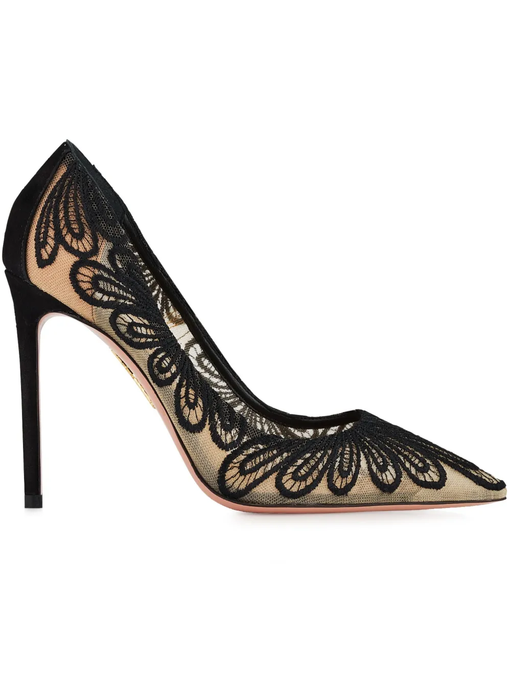 Aquazzura 105 mm Chantilly pumps Zwart