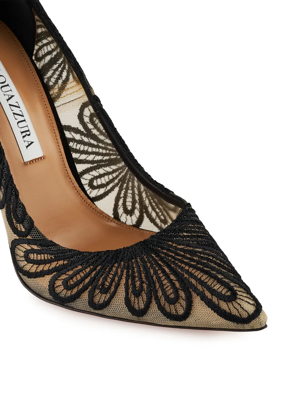 Aquazzura 105 mm Chantilly pumps Zwart