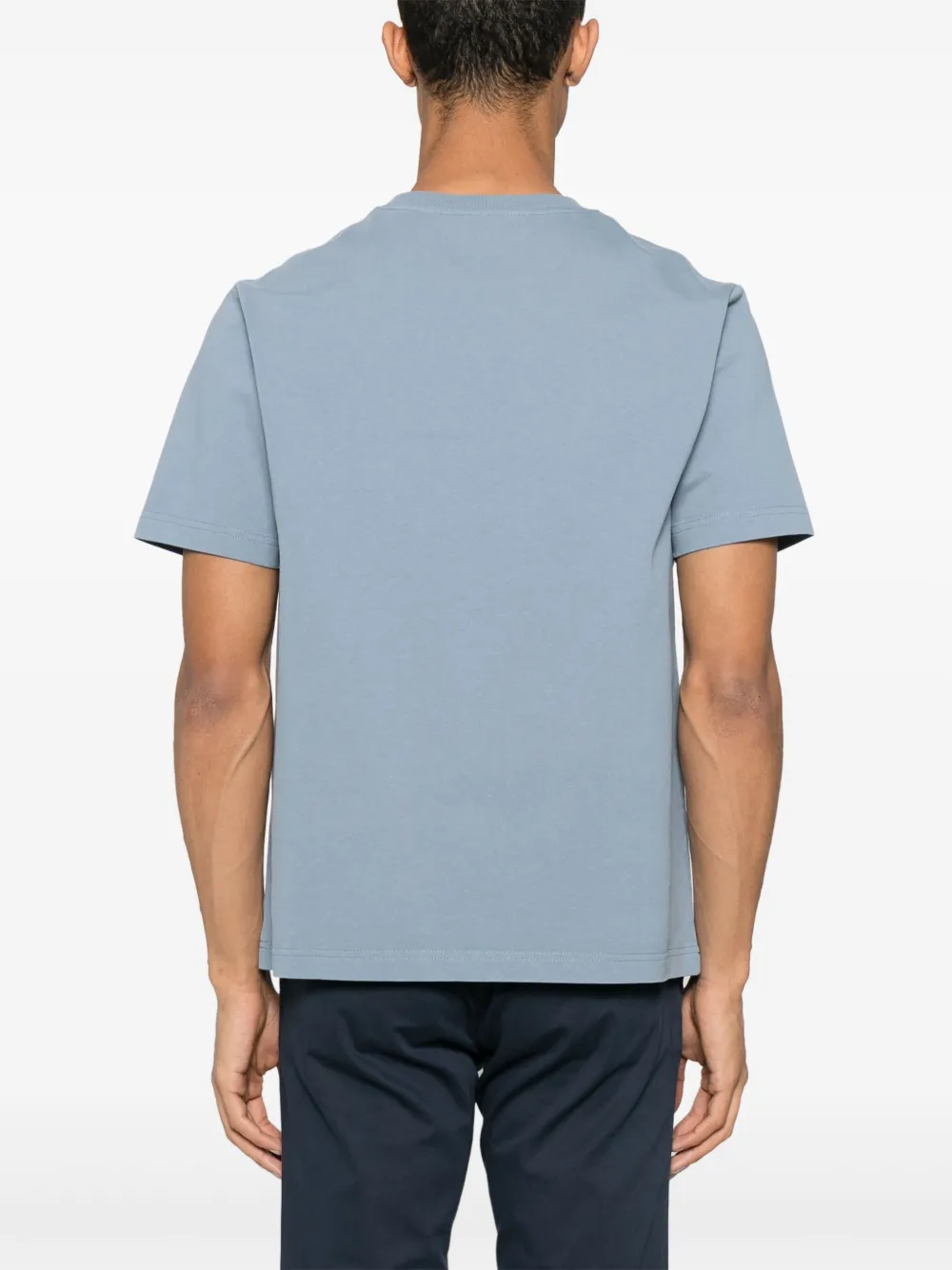 Maison Kitsuné T-shirt met Profile Fox-patch Blauw