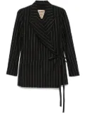 Uma Wang striped blazer - Black