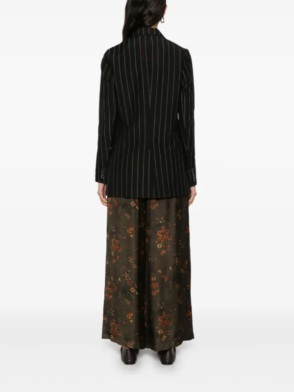 Uma Wang Striped Blazer | Black | FARFETCH