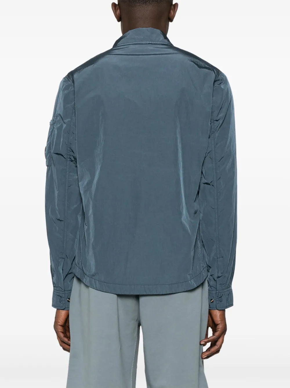 C.P. Company Shirtjack met lens-detail Blauw