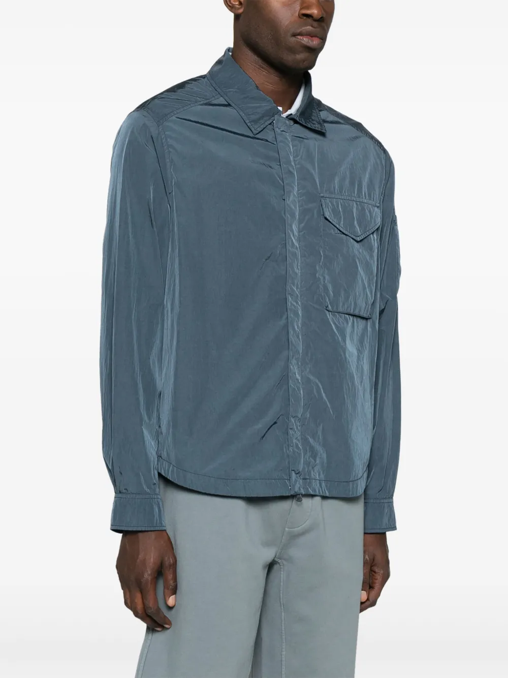 C.P. Company Shirtjack met lens-detail Blauw