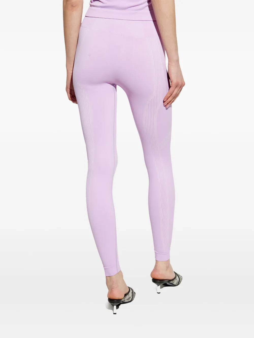 MISBHV Legging met logoprint Paars