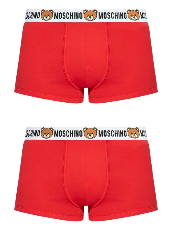 Moschino Cotton Boxers (pack Of two) Red FARFETCH