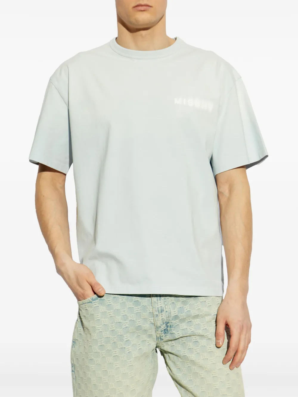 MISBHV T-shirt met logoprint Blauw