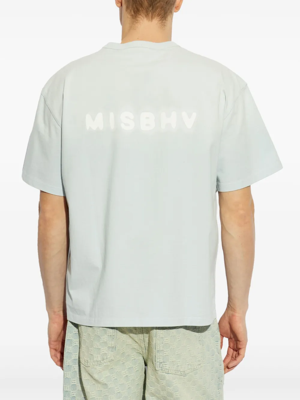 MISBHV T-shirt met logoprint Blauw