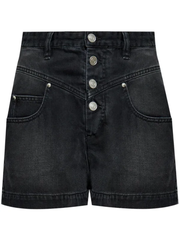 【Isabel Marant】JOVANYハイライズ ショートパンツ 関税込み ISABEL MARANT Jovany ショートパンツ | ブラック | FARFETCH JP
