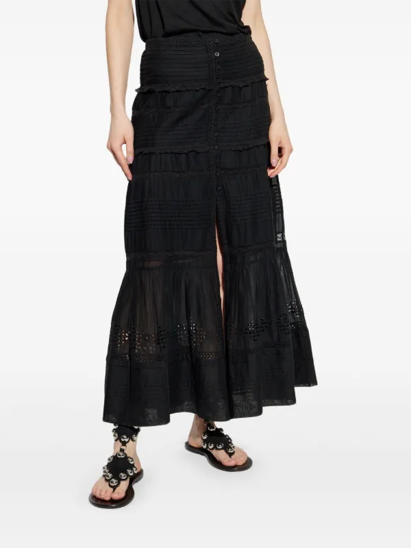 MARANT ÉTOILE Dusta Midi Skirt | Black | FARFETCH