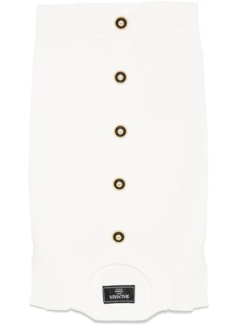 Balmain falda corta Optical Illusion