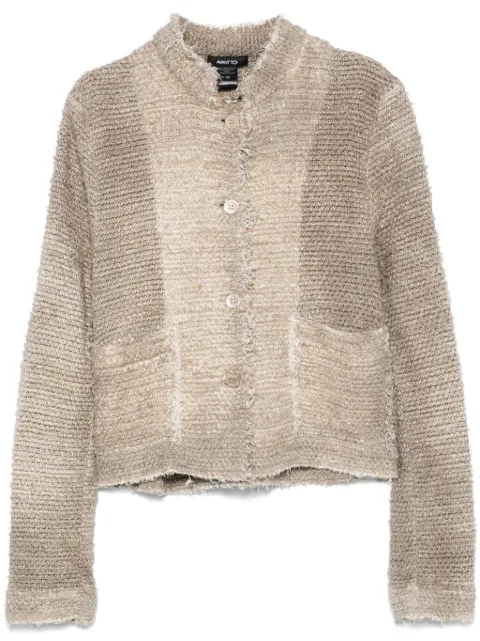Avant Toi stand-up collar cardigan