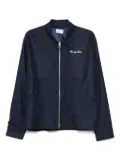 Family First zip-up bomber jacket - Blue
