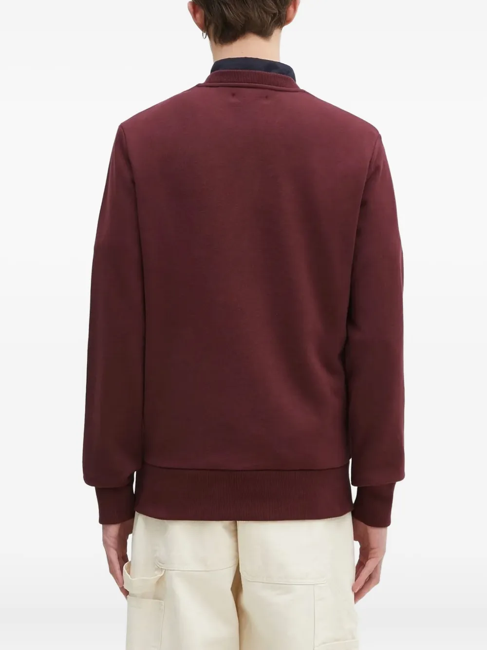 Fred Perry embroidered-logo sweatshirt Rood