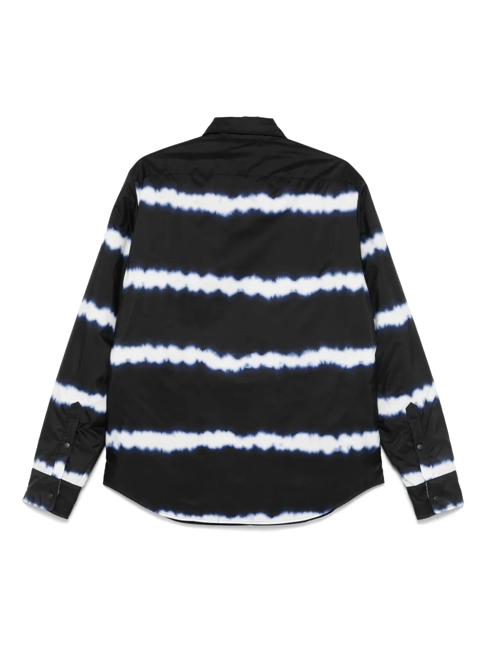 ASPESI tie dye-print shirt - Zwart