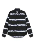 ASPESI tie dye-print shirt - Black