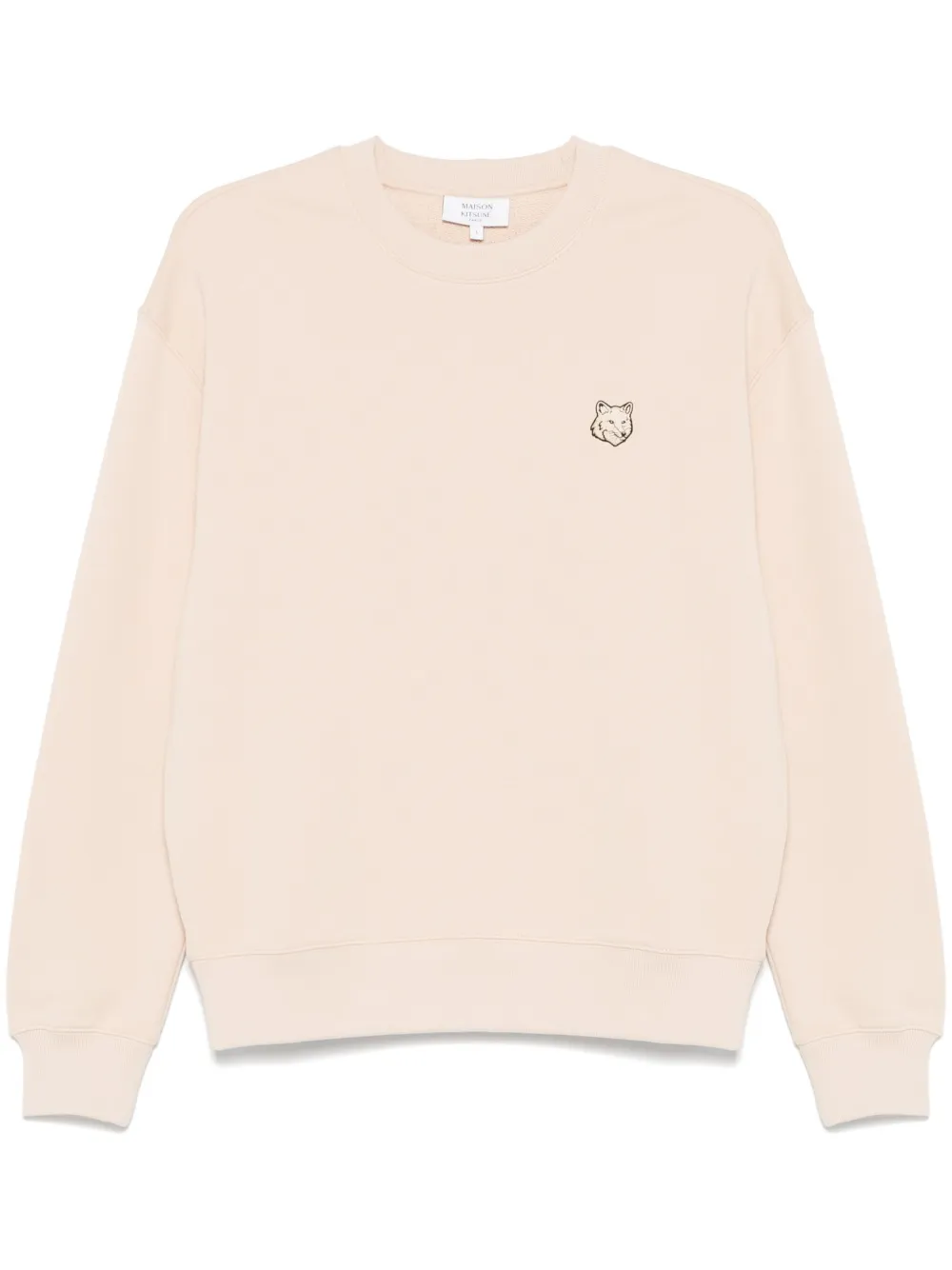 Maison Kitsuné Sweatshirt mit Bold Fox Head-Patch | Nude | Image 1
