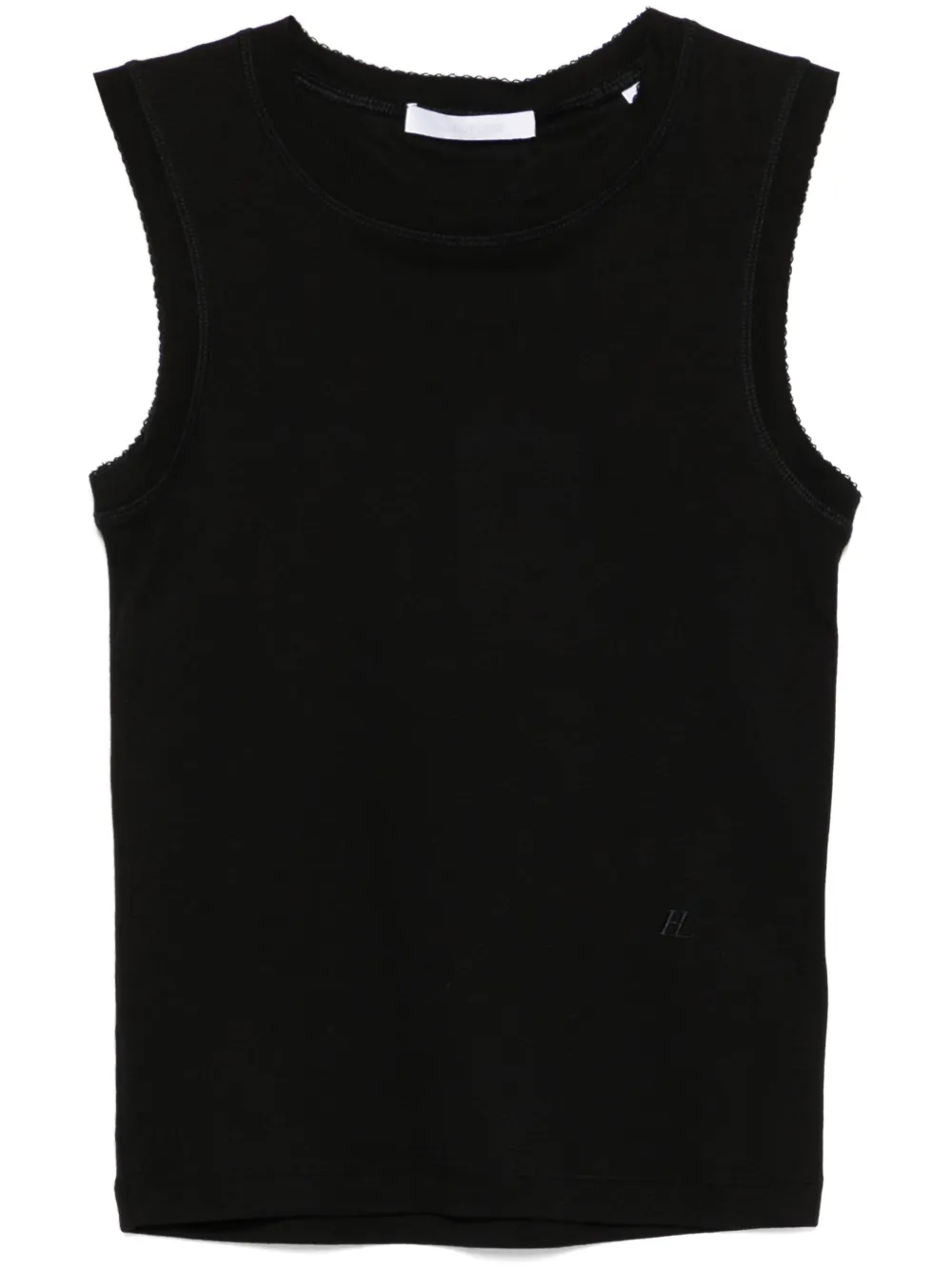 Helmut Lang logo-embroidered tank top | Black | Image 1