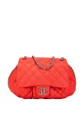 CHANEL Pre-Owned 2011 Large Quilted Lambskin Chain Around Flap crossbody bag - Red