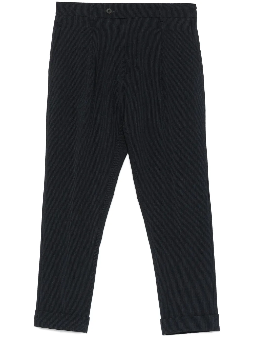 D4.0 Seersucker broek Blauw