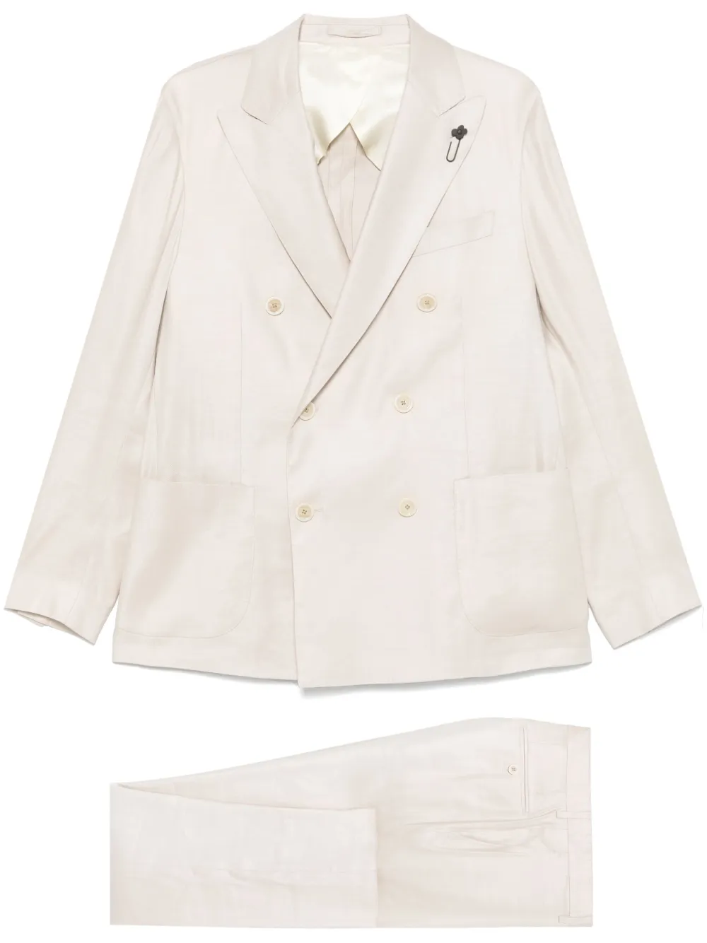 Lardini traje con doble botonadura | neutro | Image 1