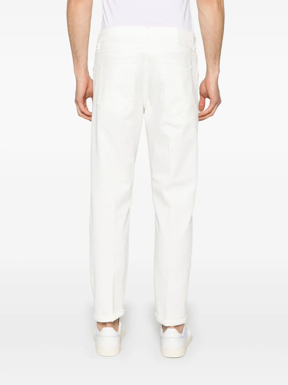 PT Torino Jeans met gescheurd detail Wit