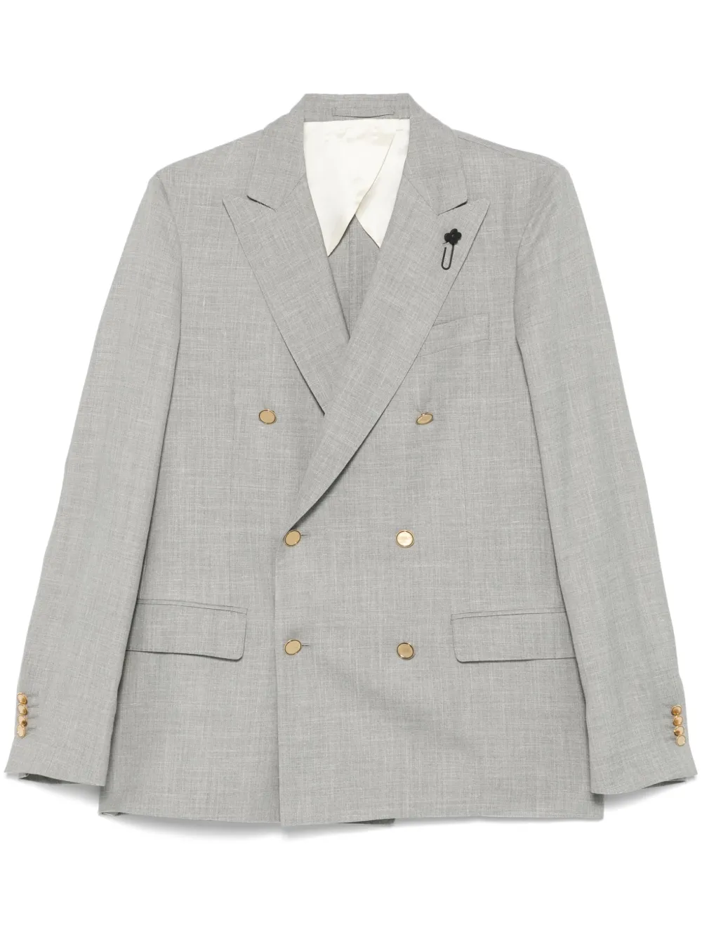Lardini Sakko mit Anstecknadel | Grau | Image 1