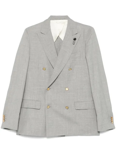 Lardini brooch-detail blazer