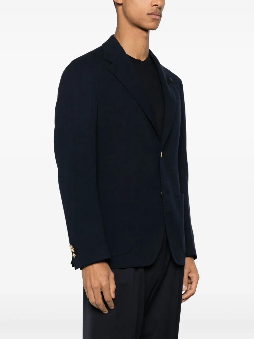 Lardini Blazer met broche Blauw