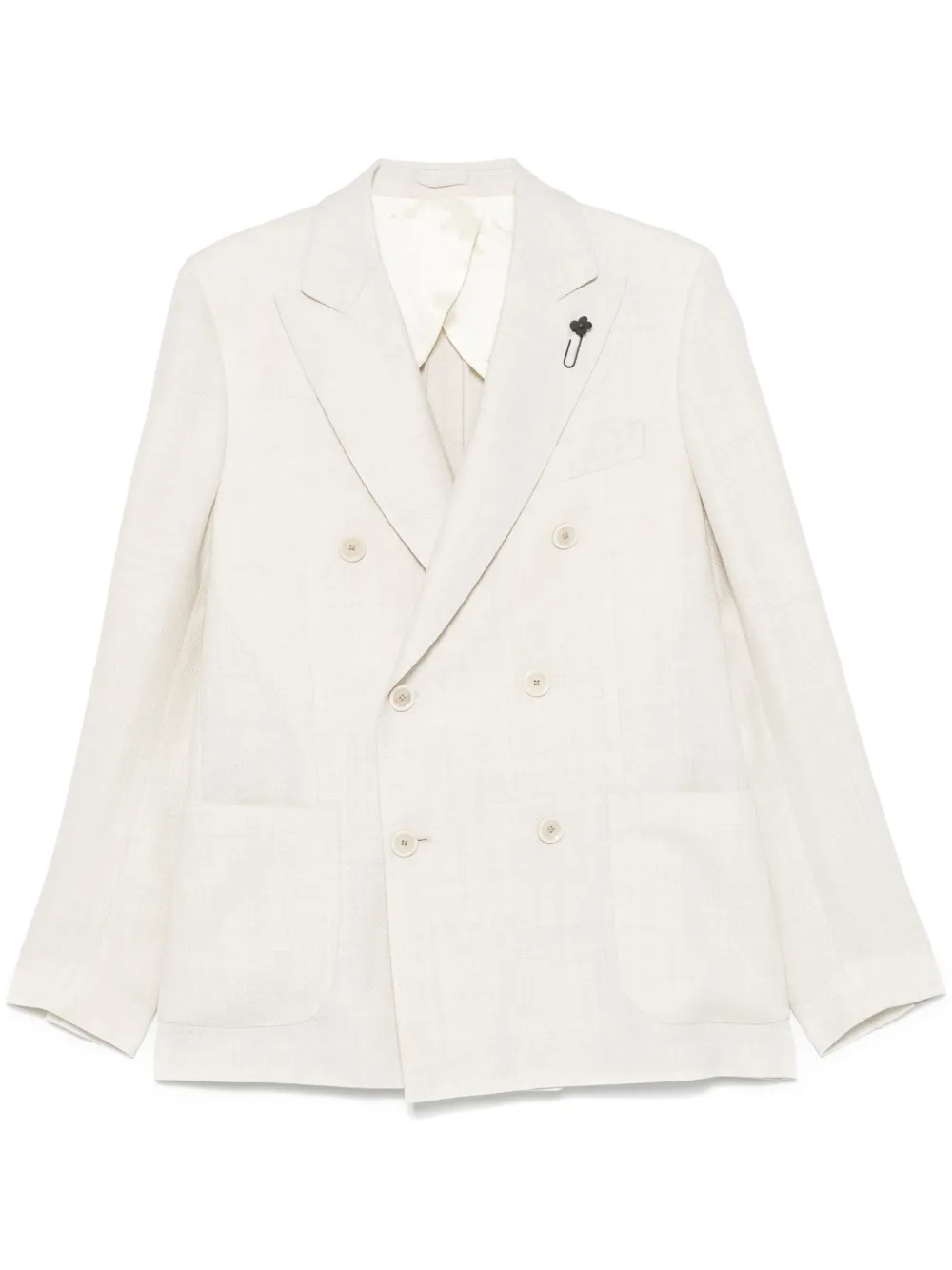 Lardini Blazer met dubbele rij knopen Beige